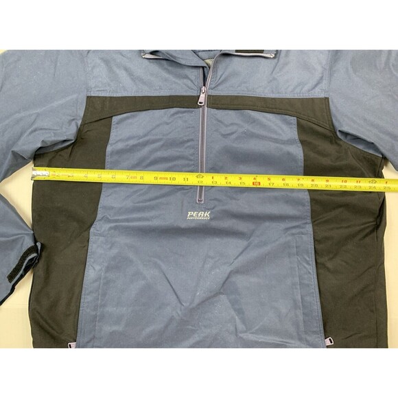 Peak Performance Windstopper Jacket Size XL 1/2 Zip Blue Black Sweden Mesh Lined - Picture 8 of 12